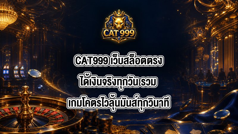CAT999 เว็บสล็อตตรงได้เงินจริงทุกวัน